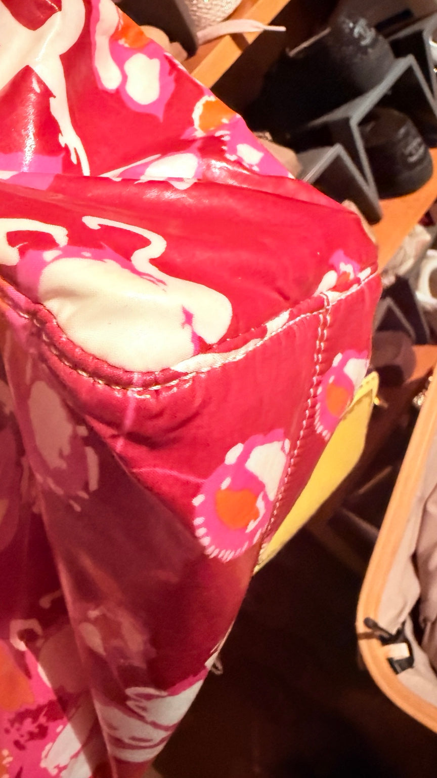 Chanel Vintage Floral Tote detail