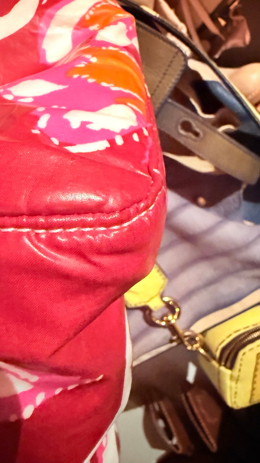 Chanel Vintage Floral Tote detail