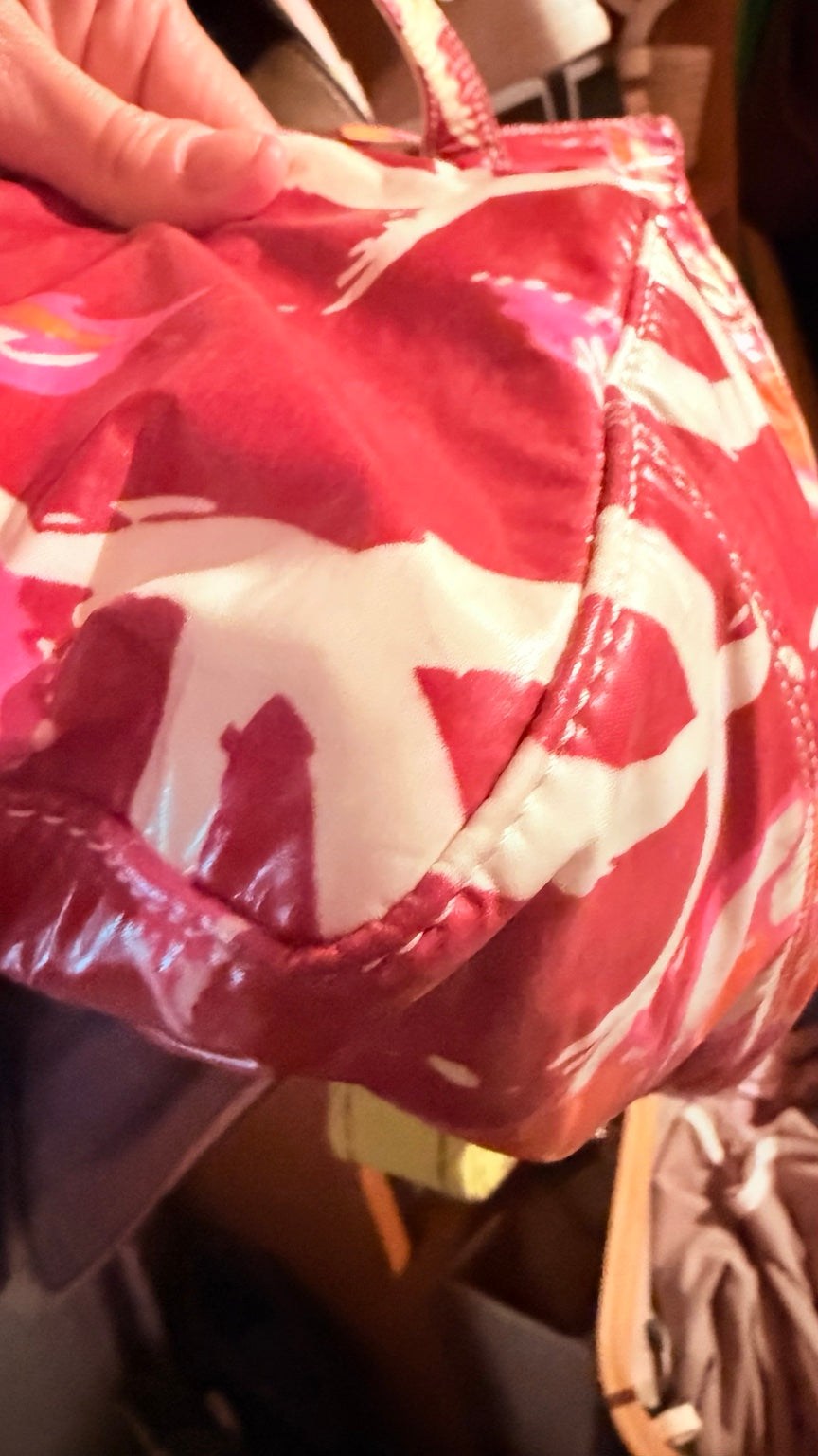 Chanel Vintage Floral Tote detail