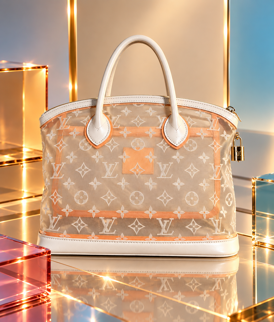 Louis Vuitton Monogram Transparence Lockit M40699, Limited Edition 2012