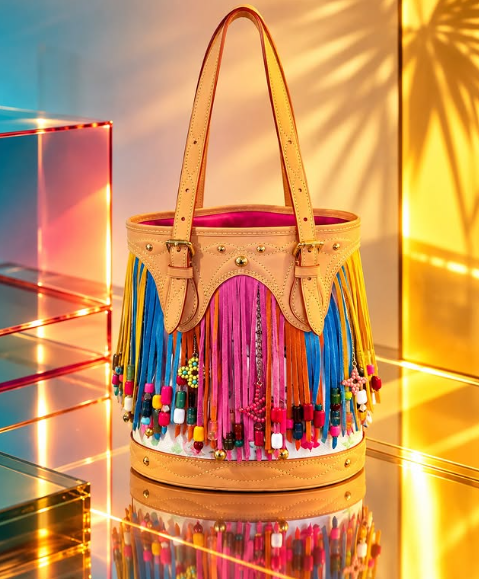 Louis Vuitton x Takashi Murakami Multicolore Fringe Bucket Bag – 2006 Limited Edition