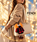 Fendi Hypnoteyes Witches Mink & Fox Fur Bag Charm, Rare Collector Piece