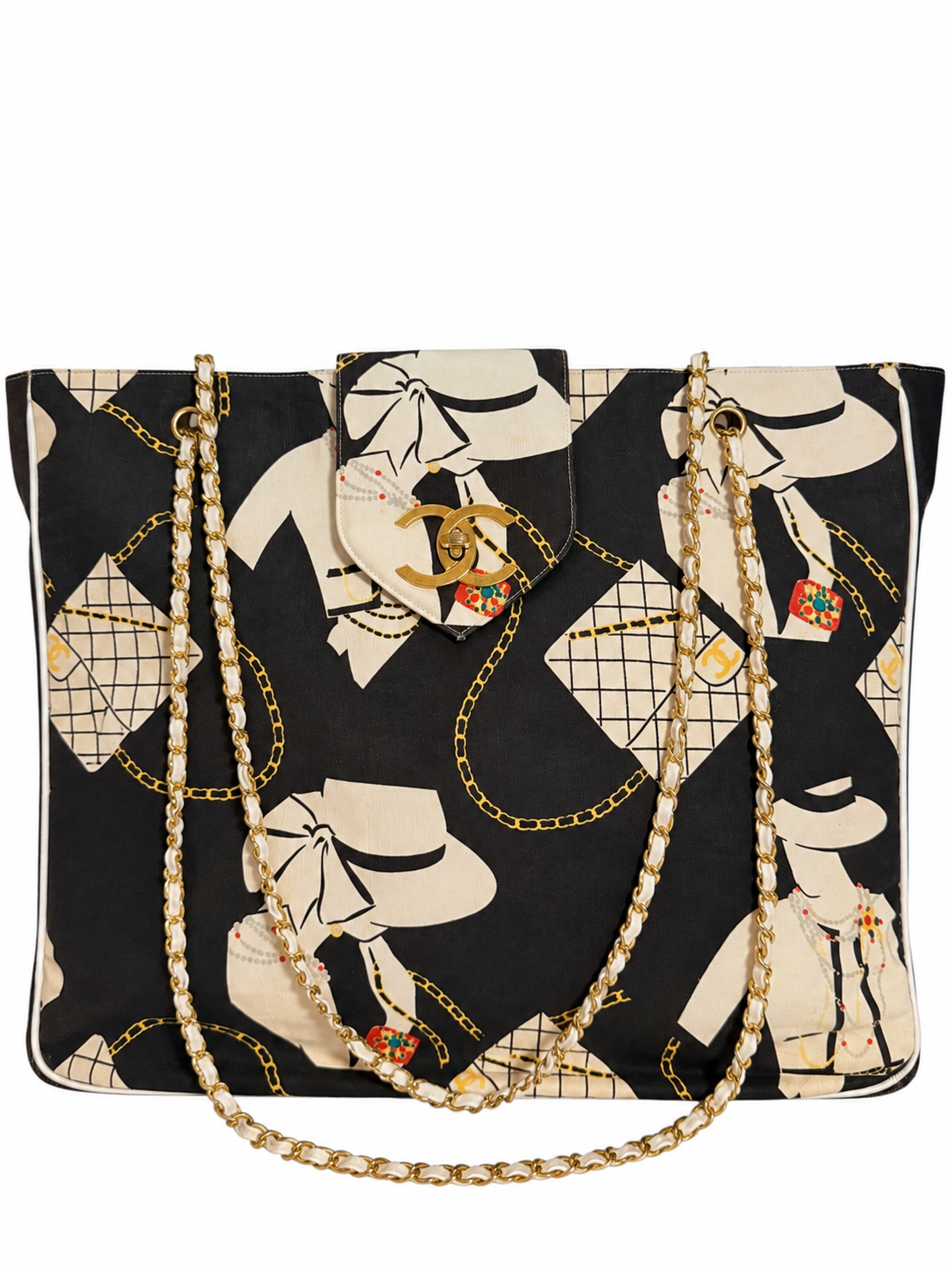 Chanel 1996 vintage bag front view