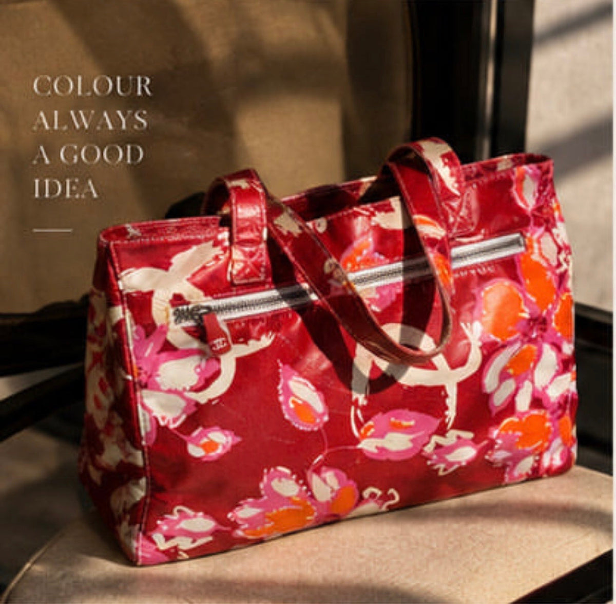 Chanel Vintage Floral Tote editorial image
