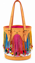 Louis Vuitton x Takashi Murakami Multicolore Fringe Bucket Bag 2006 - front view
