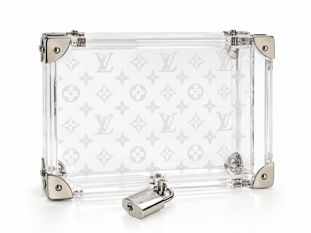 Louis Vuitton transparent Monogram plexiglass mini trunk alternate view