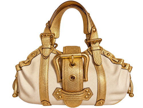 Louis Vuitton Theda GM Ecru Gold 2004 sfondo trasparente