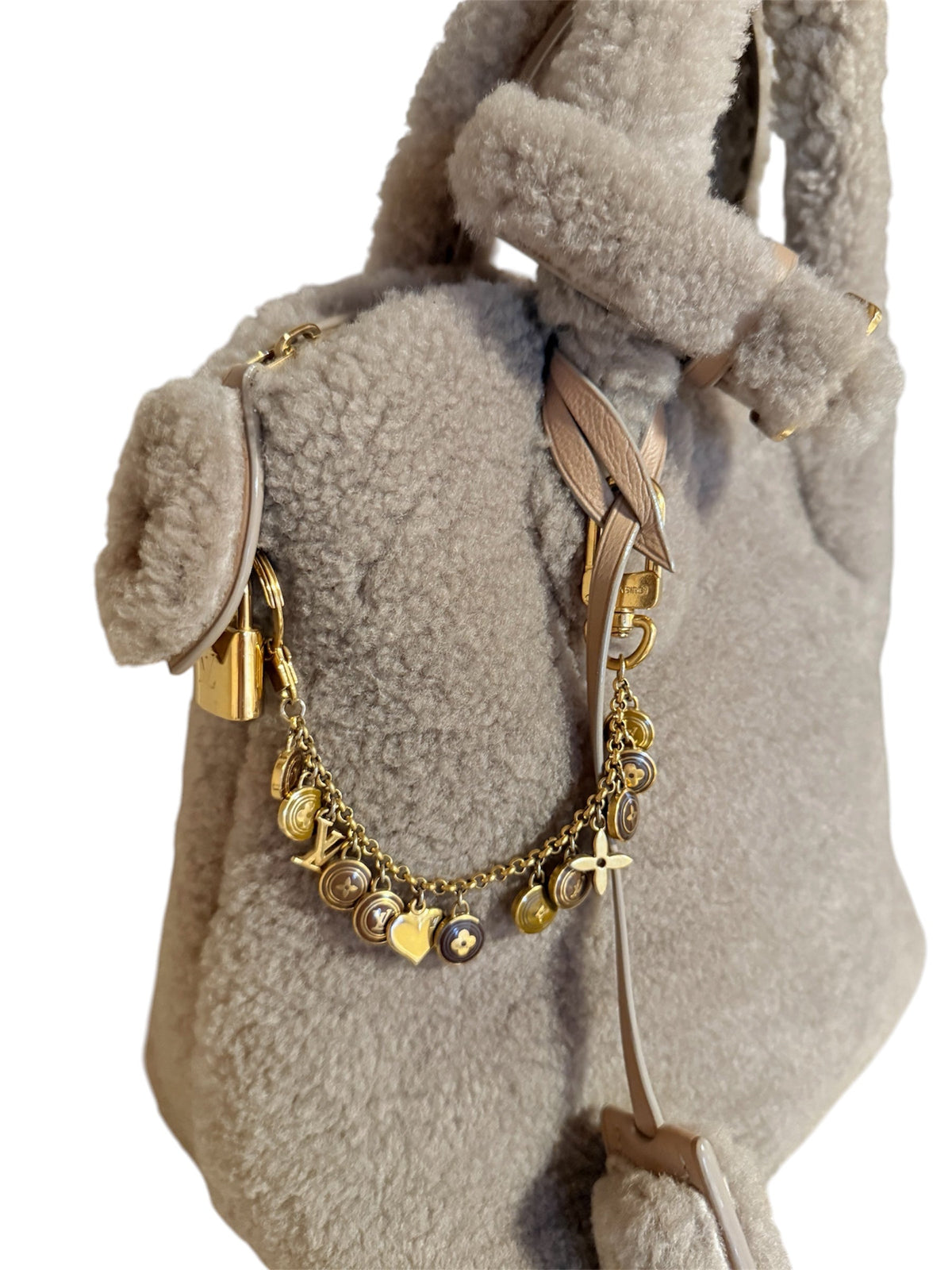 Borsa Louis Vuitton vintage in shearling