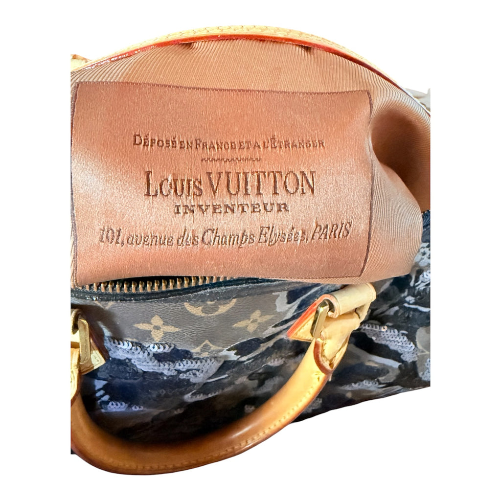 Louis Vuitton Speedy 30 Fleur de Jais etichetta interna