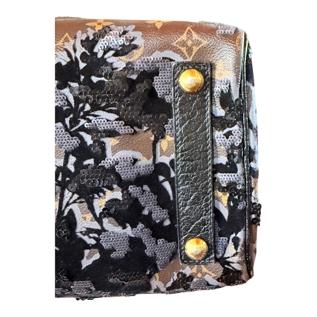 Louis Vuitton Speedy 30 Fleur de Jais dettaglio fondo